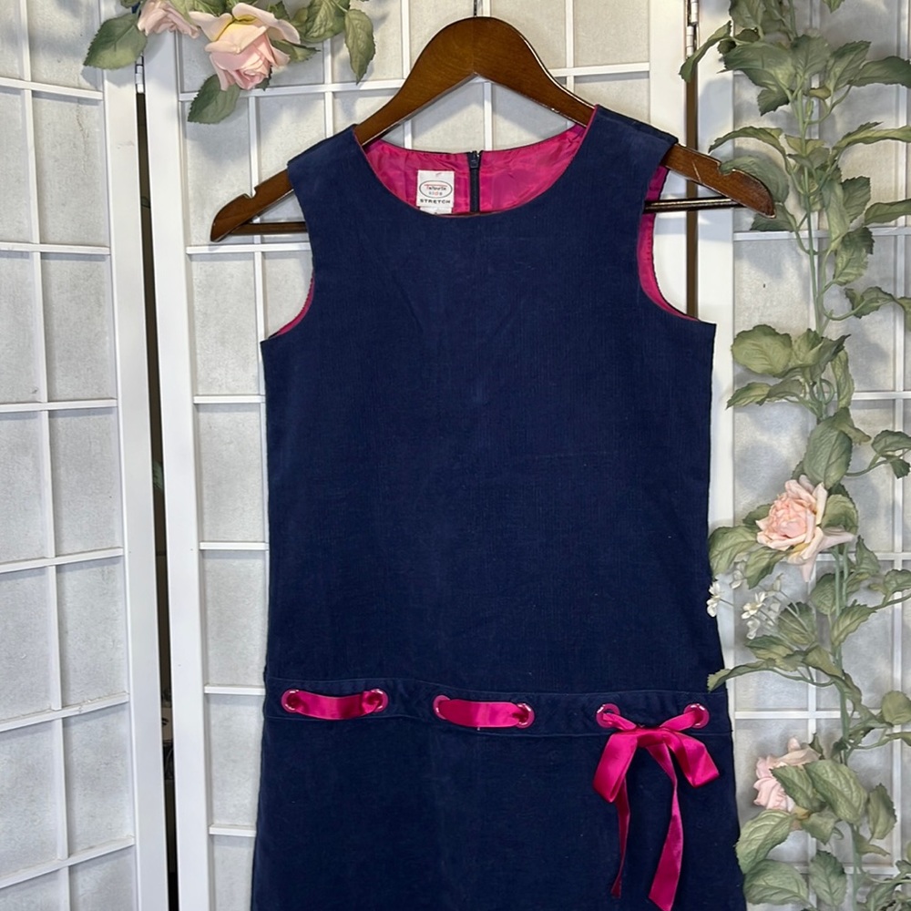 Talbots Kids Blue Corduroy Dress Size 8